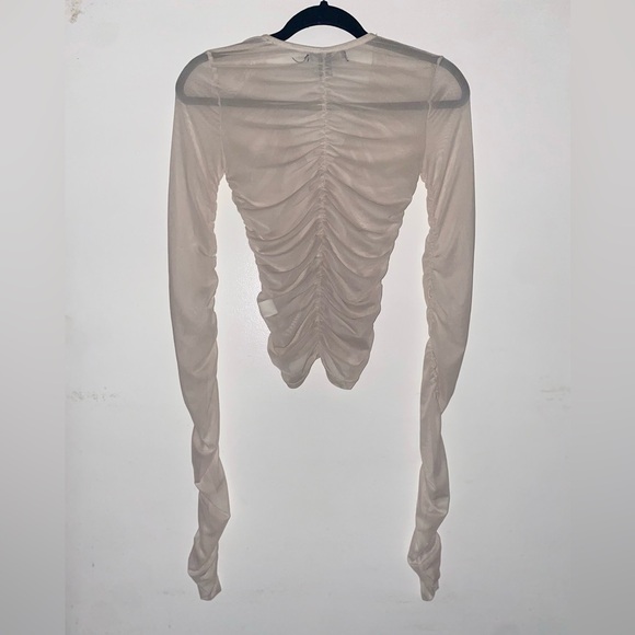 SEE THROUGH WHITE TOP - Picture 2 of 2